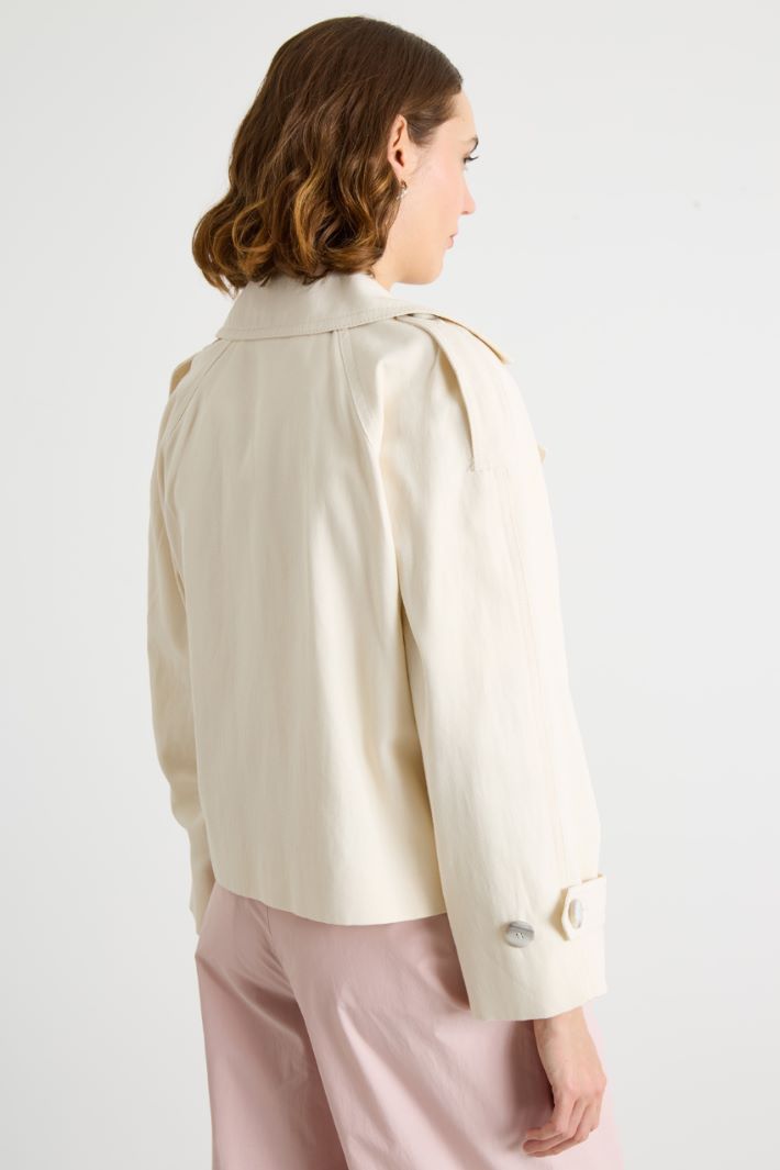 Boxy double-breasted trench coat Intrend - 4