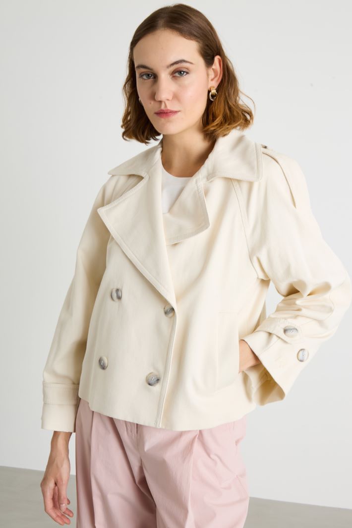 Boxy double-breasted trench coat Intrend - 2