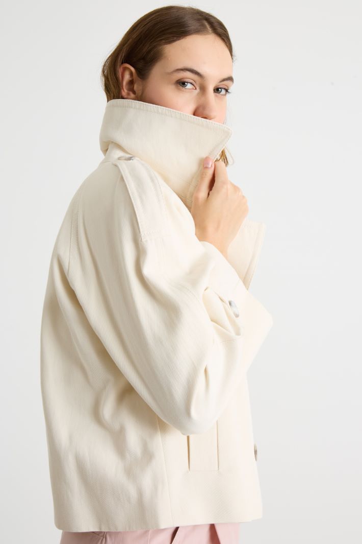 Boxy double-breasted trench coat Intrend - 3