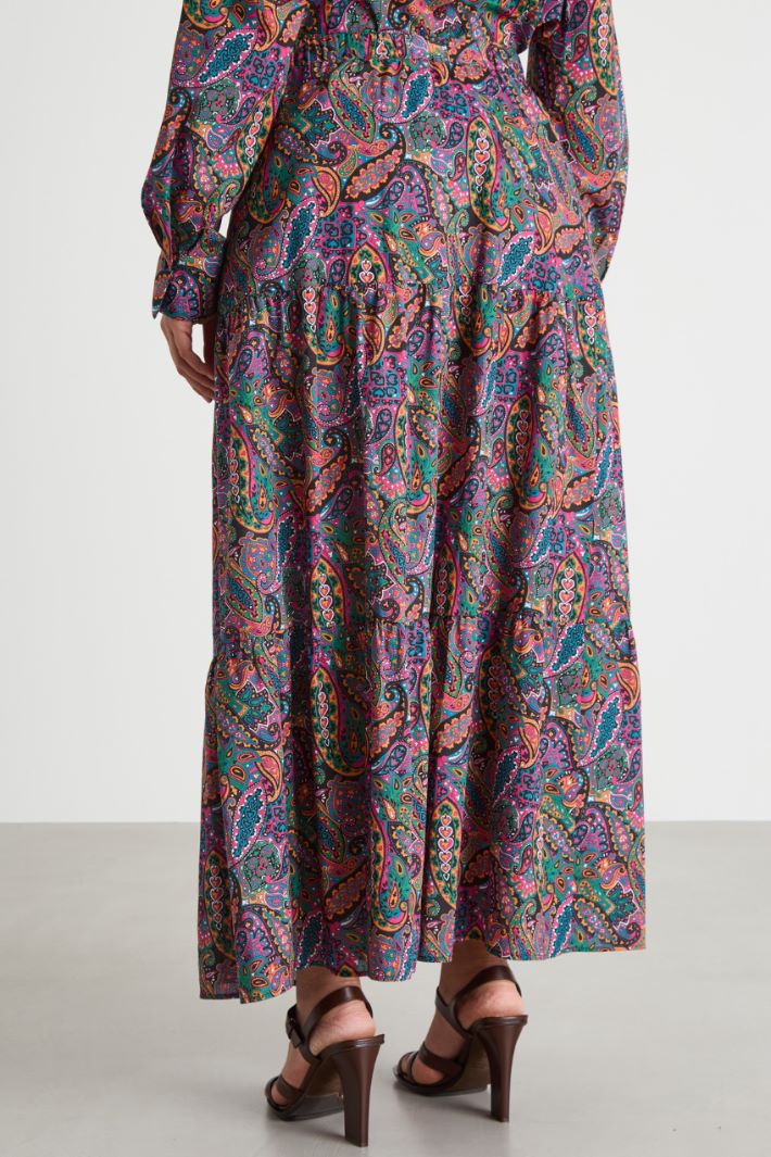 Muslin maxi skirt Intrend - 4