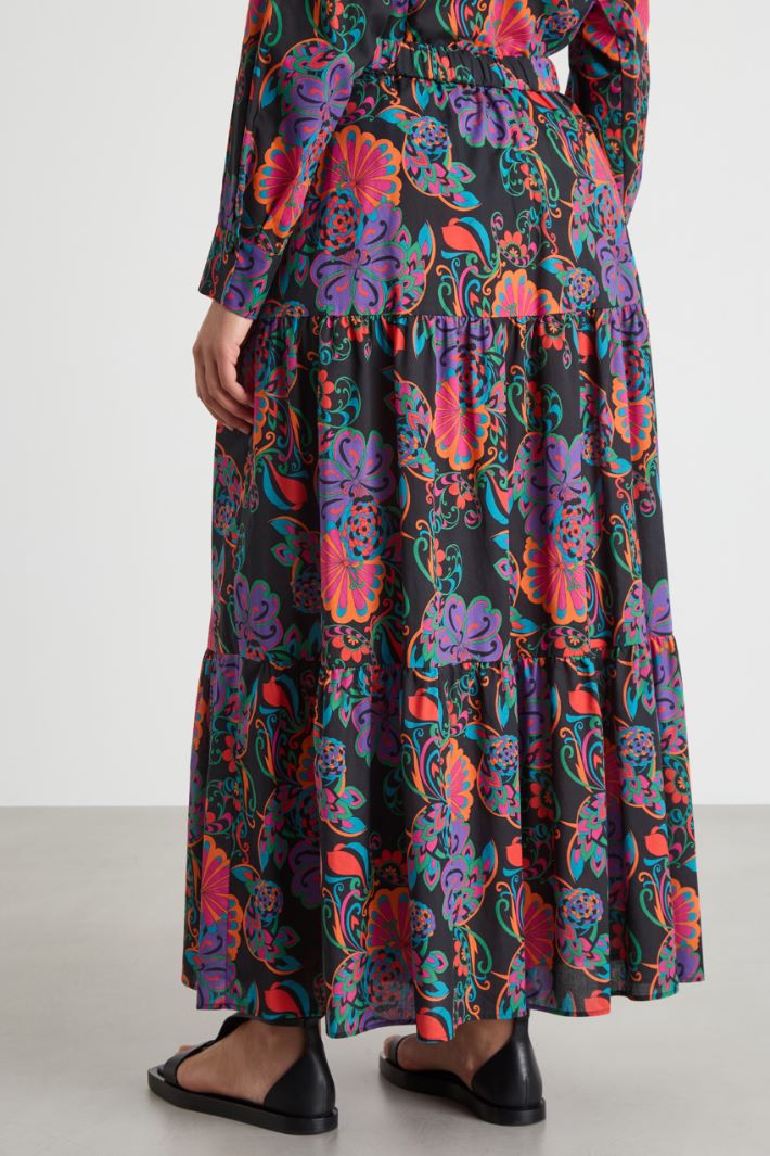 Muslin maxi skirt Intrend - 4