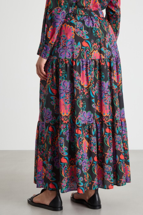 Gonna lunga in mussola