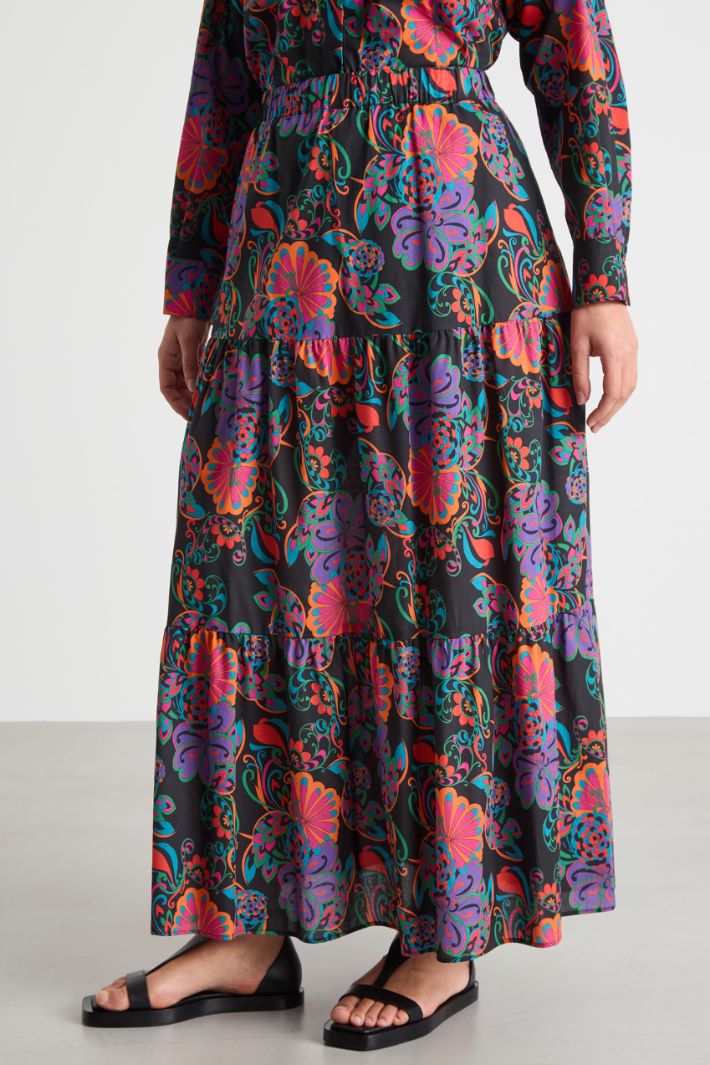 Muslin maxi skirt Intrend - 2