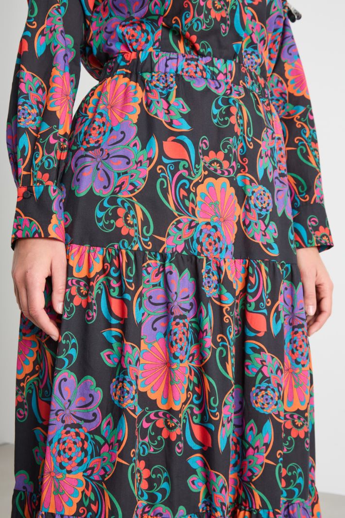 Muslin maxi skirt Intrend - 3