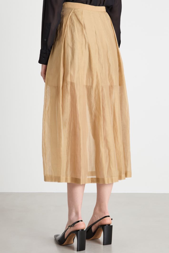 Muslin organza midi skirt Intrend - 4
