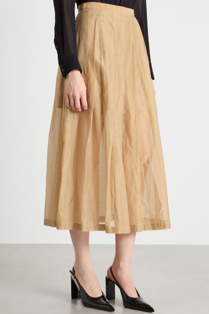 Muslin organza midi skirt Intrend - 2