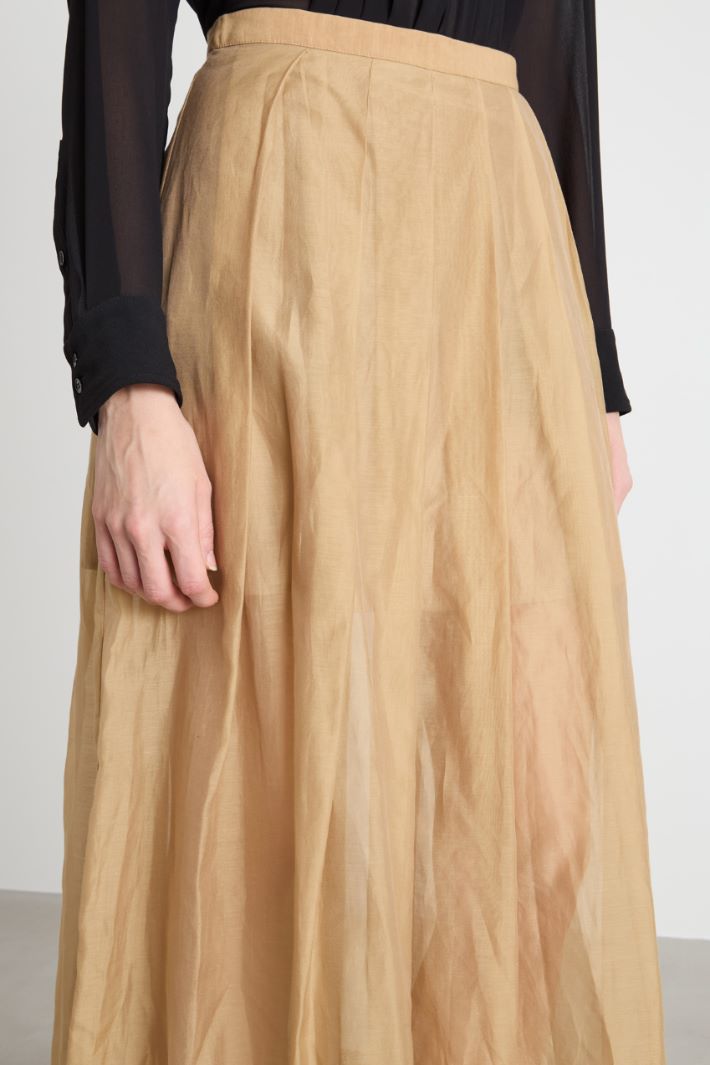 Muslin organza midi skirt Intrend - 3