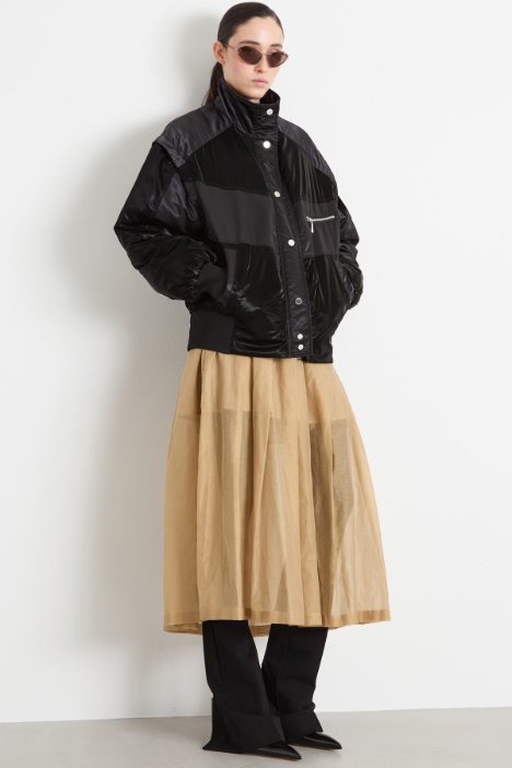 Muslin organza midi skirt Intrend