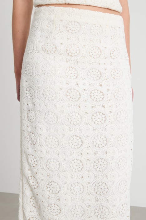 Gonna a tubino in macramé