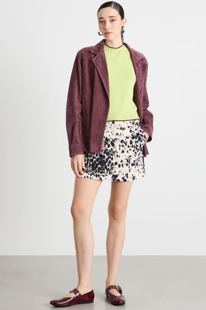 Printed drill skirt Intrend