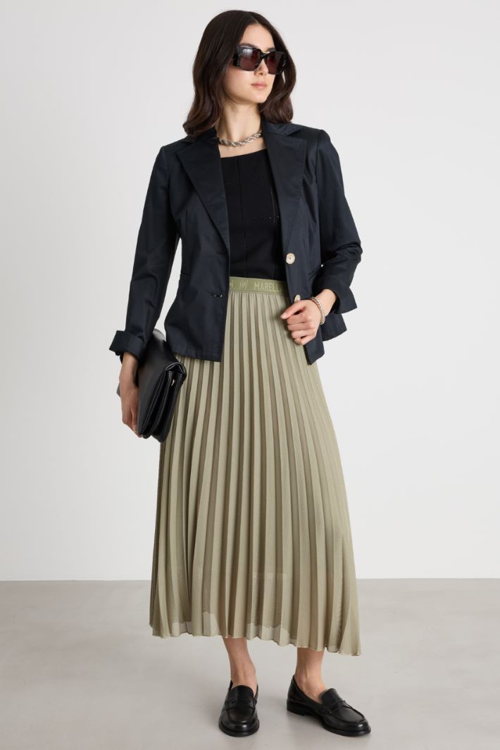 Plissé Soleil Maxi Skirt Intrend
