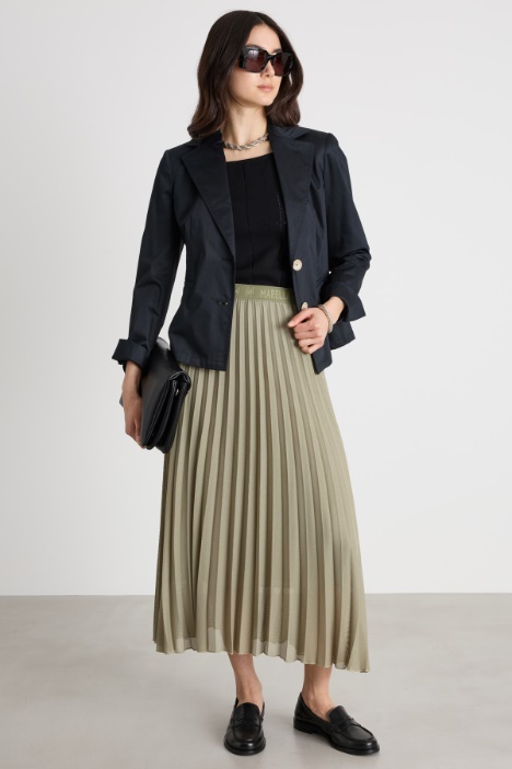 Plissé Soleil Maxi Skirt Intrend