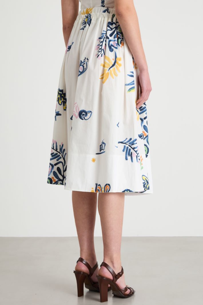 Drawstring-waist midi skirt Intrend - 4