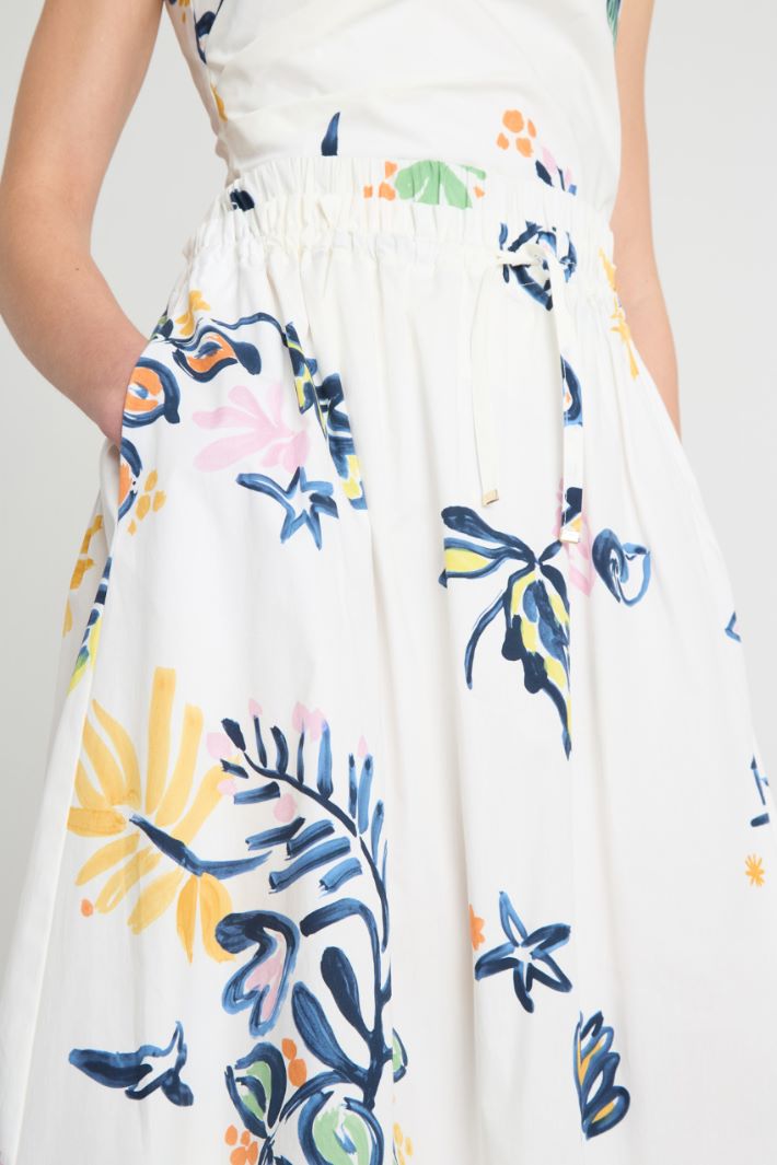 Drawstring-waist midi skirt Intrend - 3