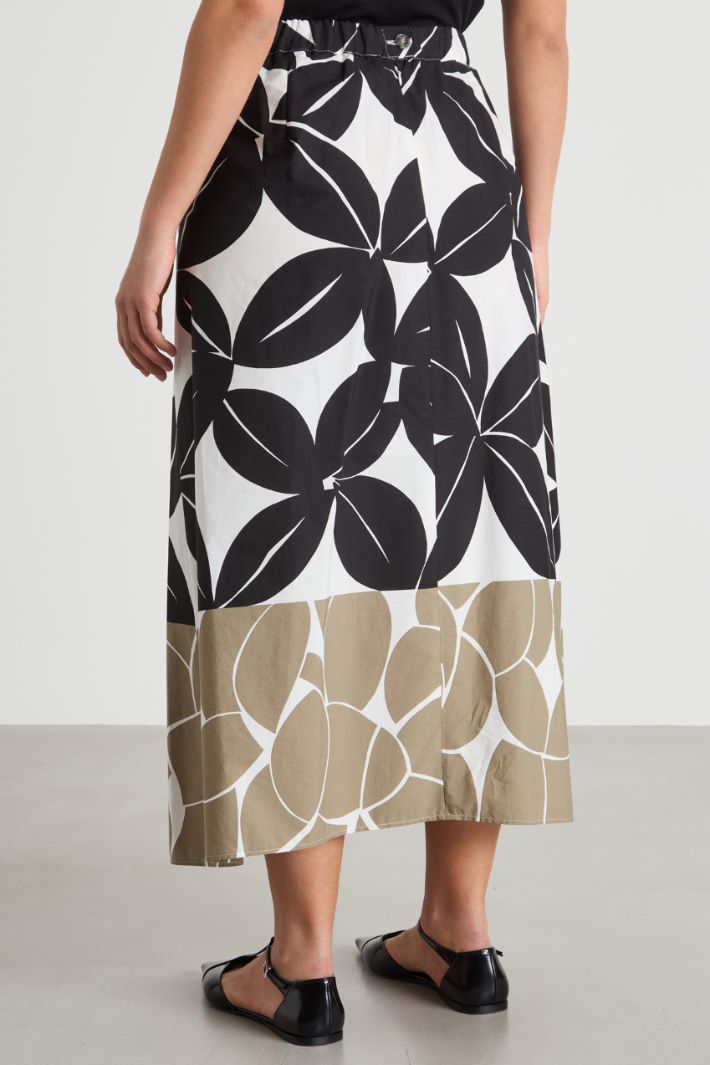 Belted printed skirt Intrend - 4