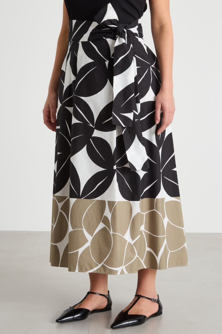 Belted printed skirt Intrend - 2