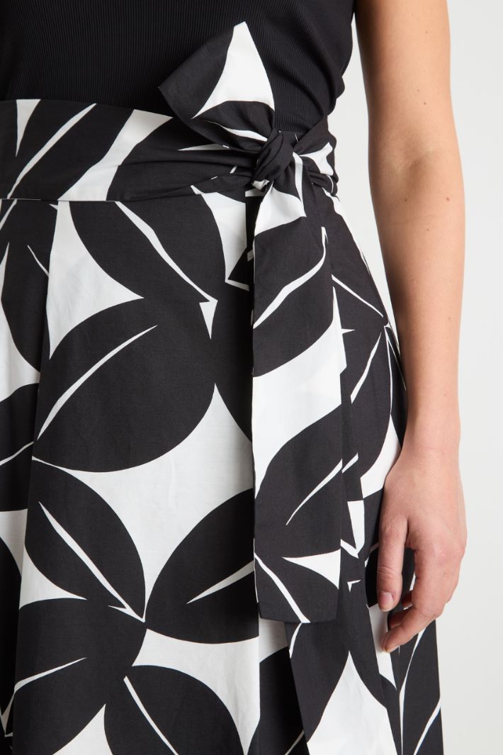 Belted printed skirt Intrend - 3