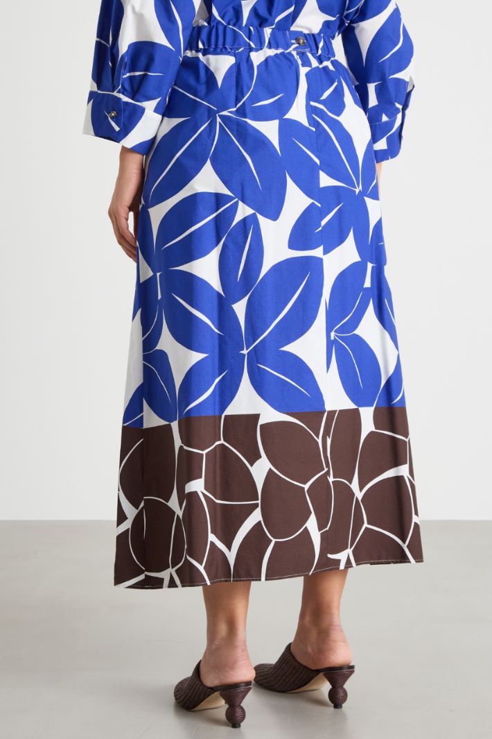 Belted printed skirt Intrend - 4