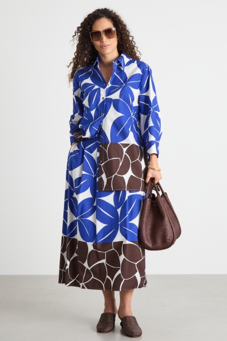 Belted printed skirt Intrend