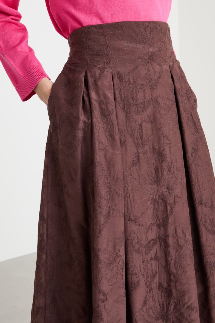 Embroidered muslin skirt Intrend - 2