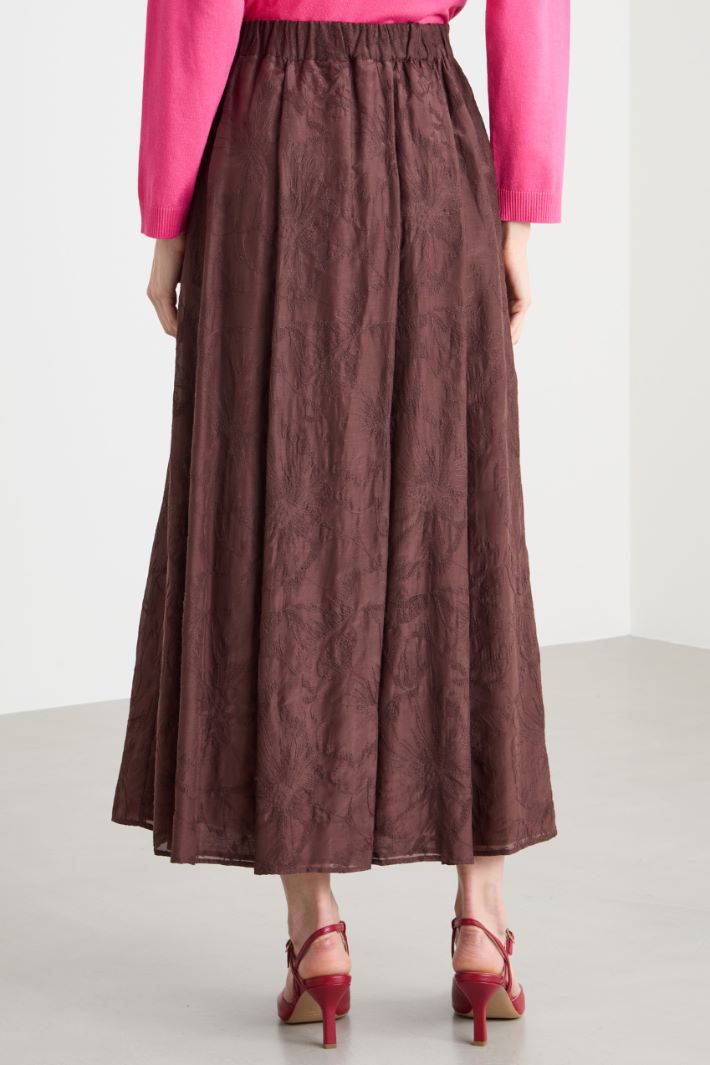Embroidered muslin skirt Intrend - 3