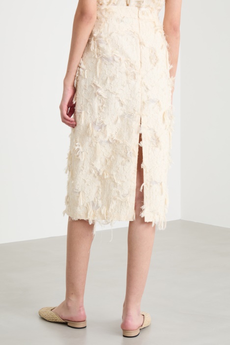 Gonna a tubino in fil coupé