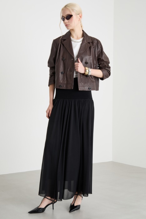 Flared skirt with yoke Intrend