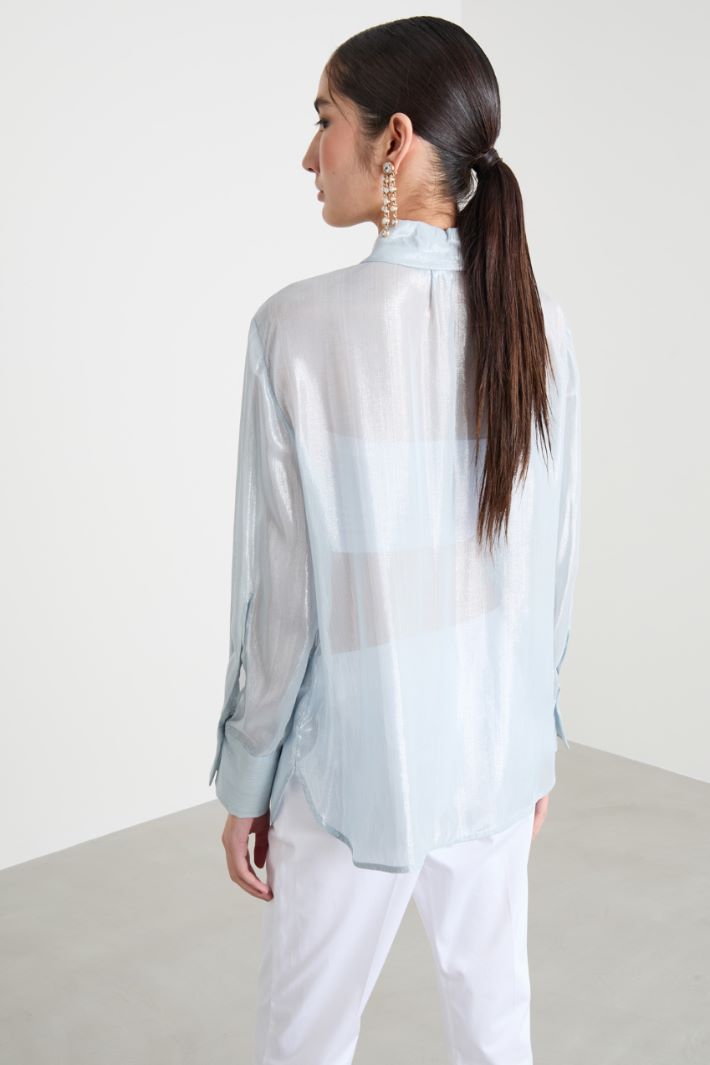 Foiled chiffon blouse Intrend - 4
