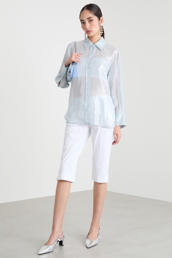 Foiled chiffon blouse Intrend