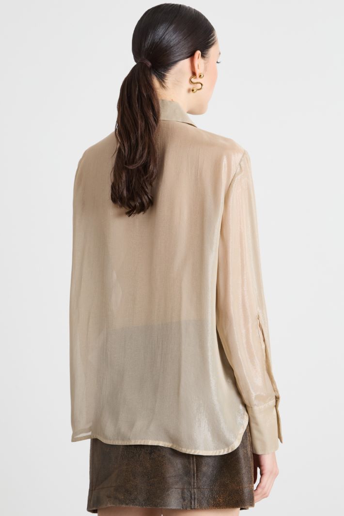 Foiled chiffon blouse Intrend - 4