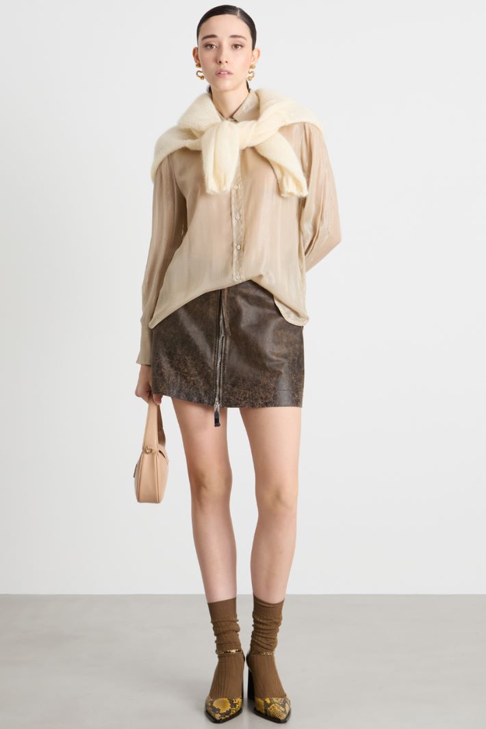 Foiled chiffon blouse Intrend