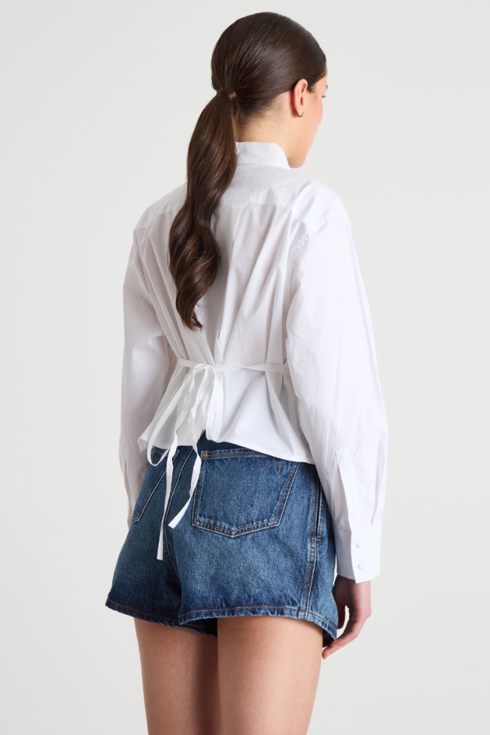 Camicia in popeline stretch Intrend - 4