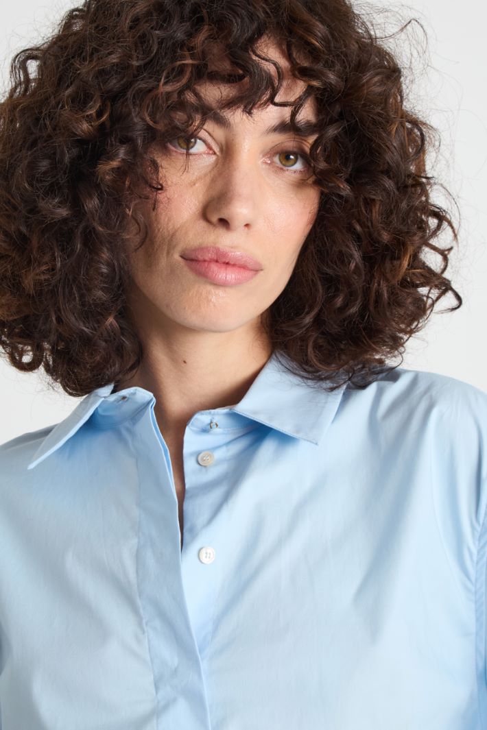 Stretch poplin shirt Intrend - 3