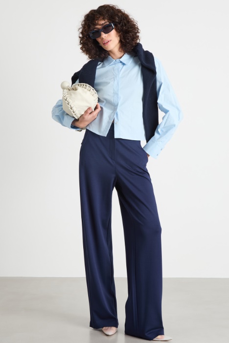 Stretch poplin shirt Intrend