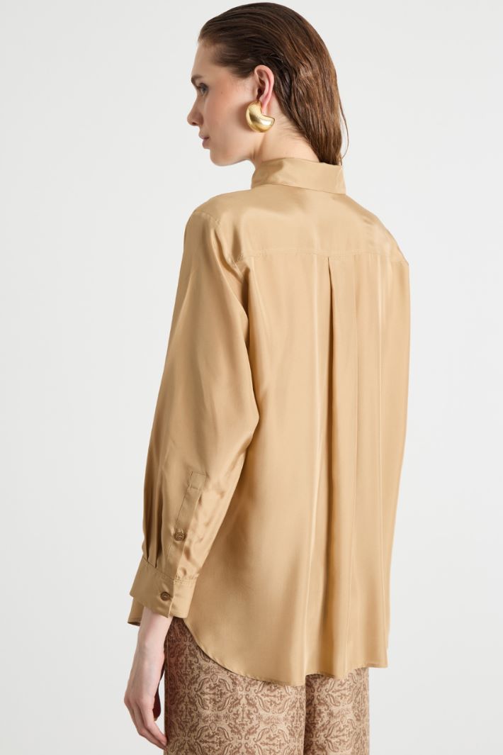 Flowing habotai silk blouse Intrend - 4