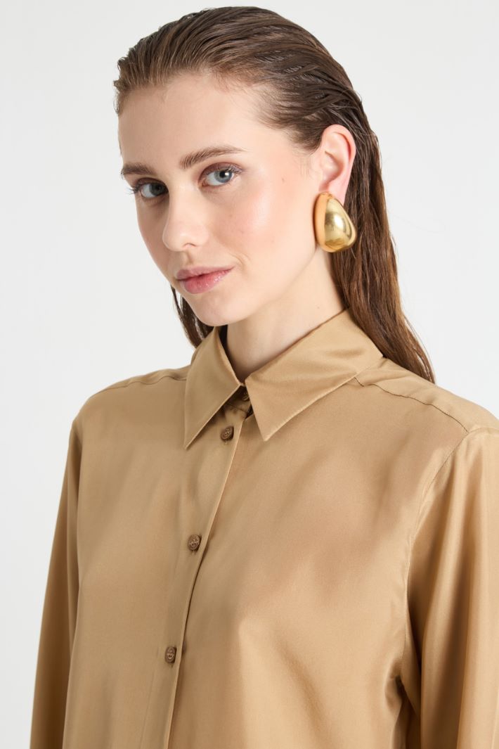 Flowing habotai silk blouse Intrend - 3