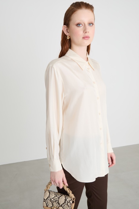 Flowing habotai silk blouse Intrend