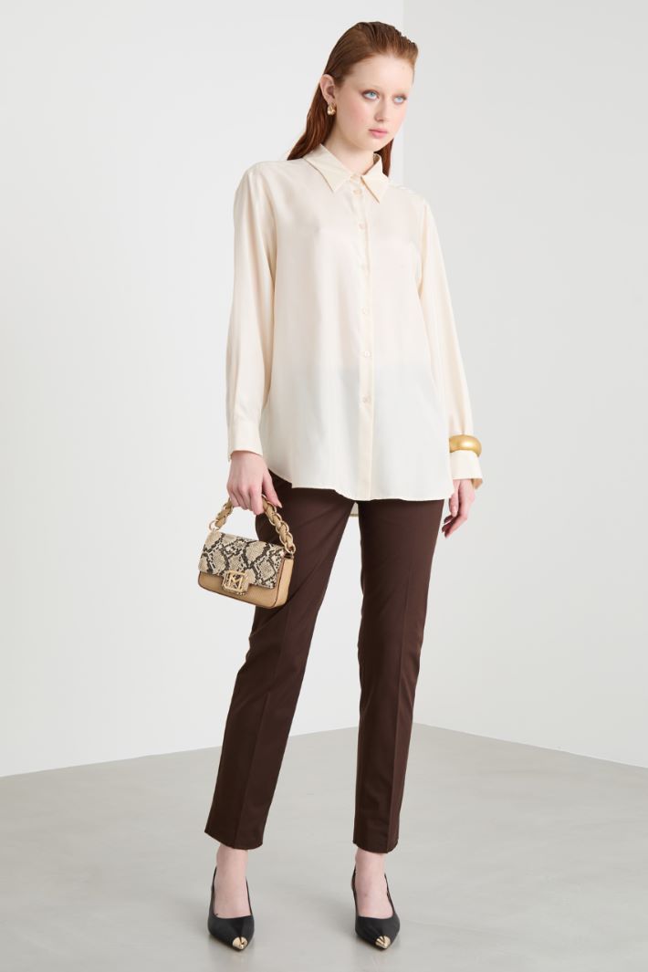 Flowing habotai silk blouse Intrend