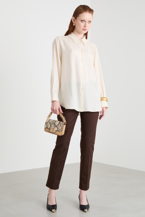 Flowing habotai silk blouse Intrend