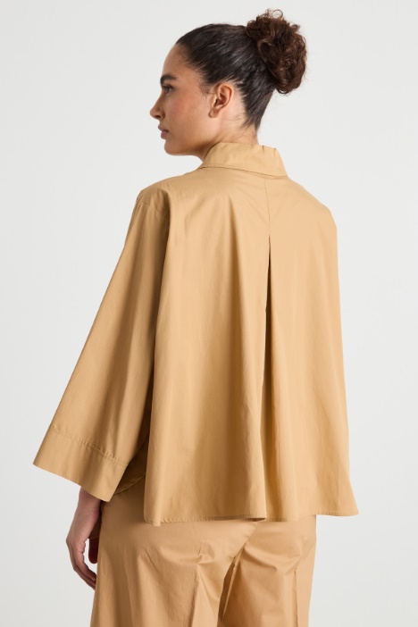 Camisa boxy con bajo evasé