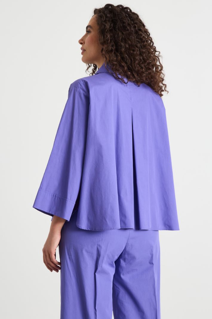Boxy shirt with a flared hem Intrend - 4