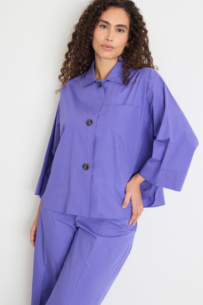 Boxy shirt with a flared hem Intrend - 2