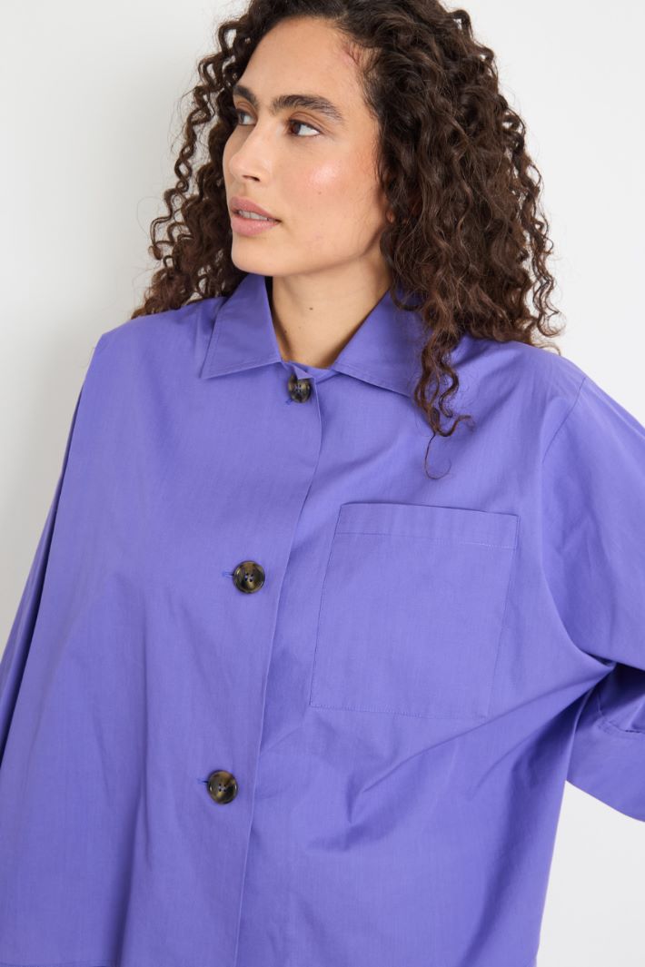 Boxy shirt with a flared hem Intrend - 3
