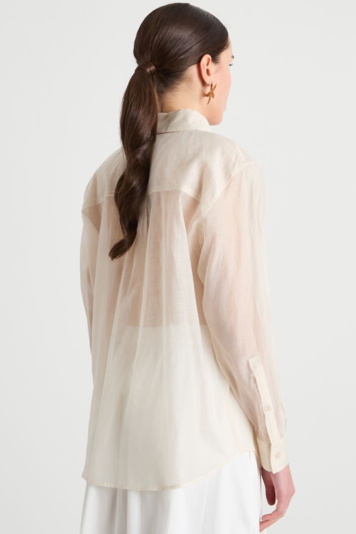 Organza muslin shirt Intrend - 4