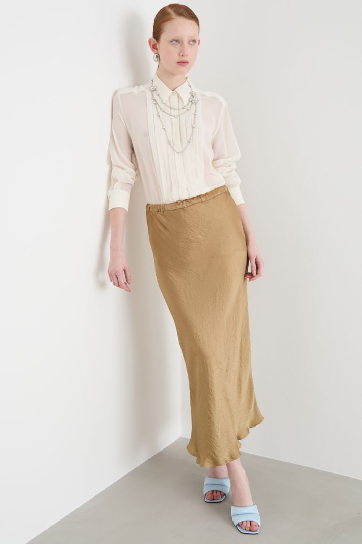 Pleated georgette blouse Intrend