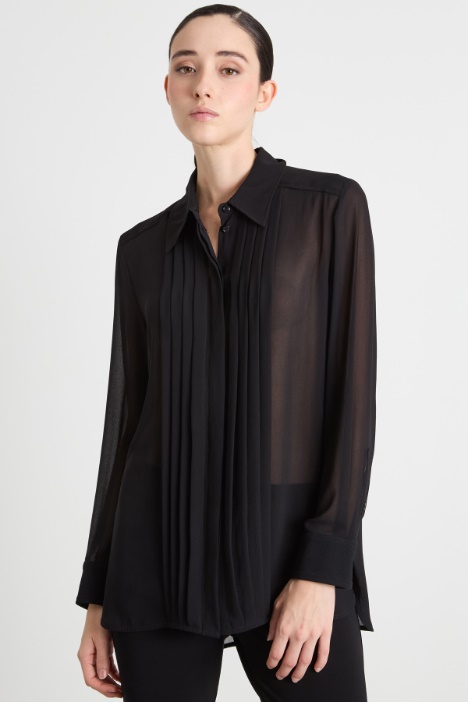 Pleated georgette blouse Intrend