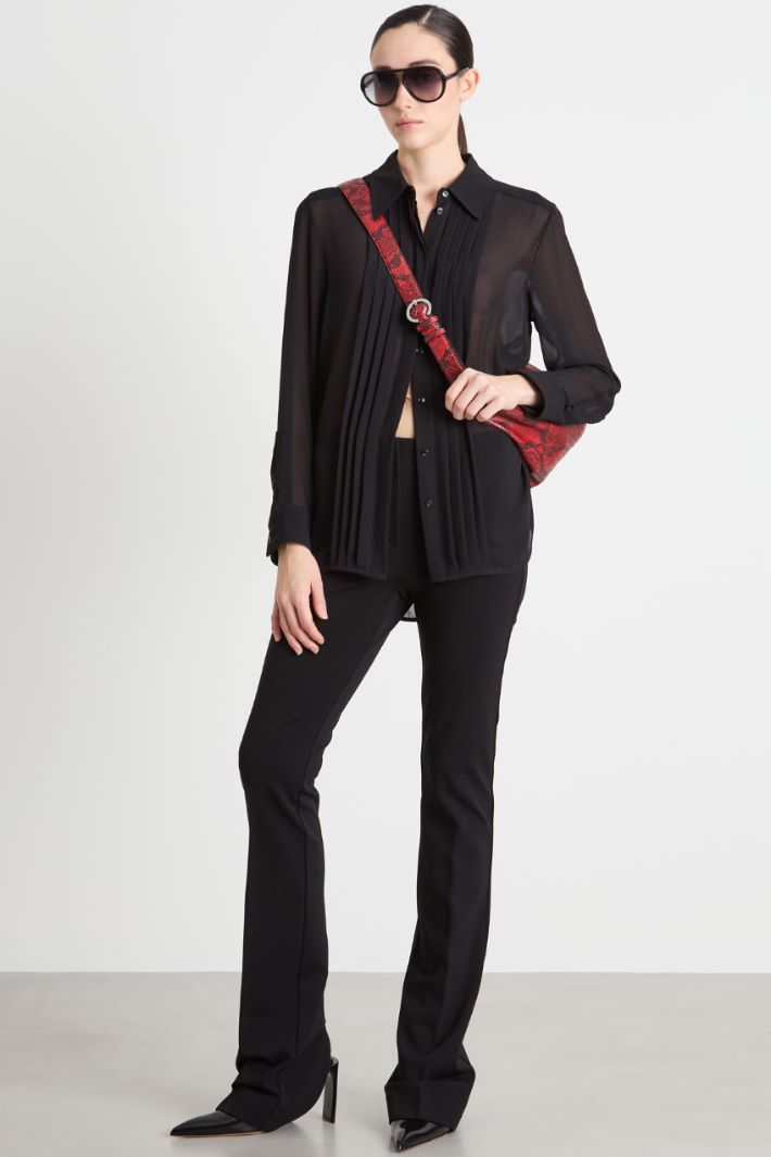 Pleated georgette blouse Intrend