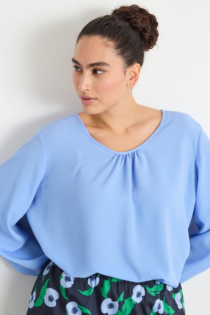 Blouse in fluid fabric Intrend - 3