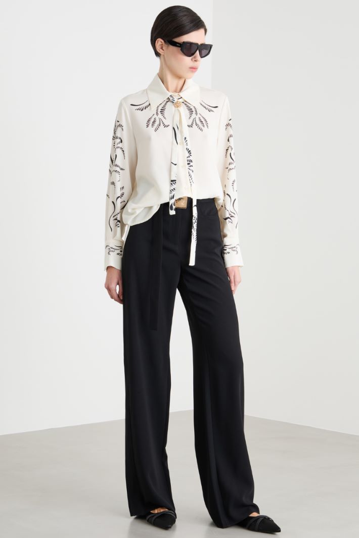 Printed satin blouse Intrend
