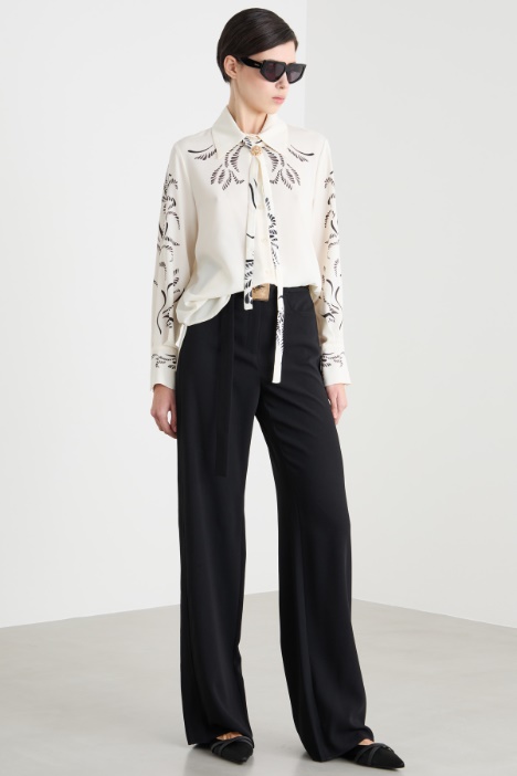 Printed satin blouse Intrend